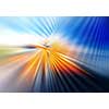 abstract geometric background of sun light with straight colourful spectrums moving outwards