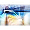 abstract geometric background with straight light spectrum in blue, yellow and white colour