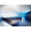 abstract geometric texture of light striped with straight lines differently directed in white, blue, grey and brown colour