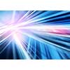 abstract geometric background with straight massive lines in blue, pink and white colour light up in the point of intersection