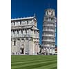 Crowds of tourists visiting the Leaning Tower of Pisa, Tuscany, Italy (motion blur technique used to convey the incessant influx of tourist to this landmark)