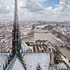 View on Paris from Notre Dame, France