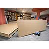 production Department of a big modern wooden furniture factory