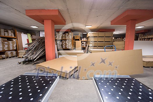 production Department of a big modern wooden furniture factory production Department of a big modern wooden furniture factory