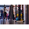 Group of young healthy sporty women exercising with a rubber bands in modern fitness studio  fitness, sport, training, gym and lifestyle concept