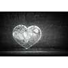 Earth planet in shape of heart. Elements of this image are furnished by NASA