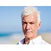 Handsome man on the beach 
