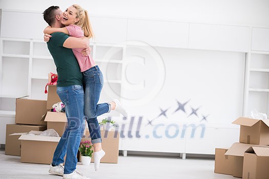 excited happy young couple looking forward to moving into a new home excited happy young couple looking forward to moving into a new home