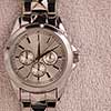 close up modern men watch the towel