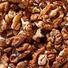 Texture of natural walnuts background. Natural organic food for diet vegetarian eating. Top view.