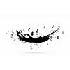 Conceptual image with black music signs on white backdrop