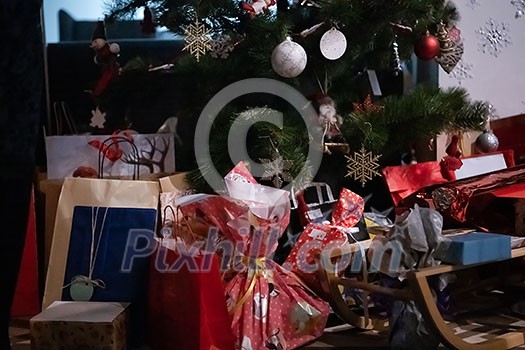 new year and christmas office party close up details food preparing and eating drinks and gifts authentic local startup business team new year and christmas office party close up details food preparing and eating drinks and gifts authentic local startup business team