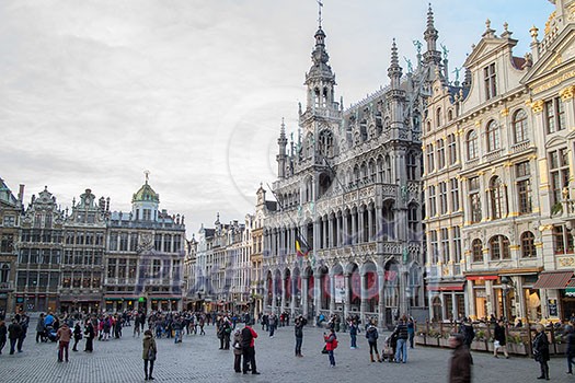 Brussels, Belgium- 17 January, 2014 : The Grand Place in Brussels of Belgium Brussels, Belgium- 17 January, 2014 : The Grand Place in Brussels of Belgium
