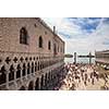 Picture of most visited and famous square in Venice. San Marco square from the San Marco Cathedral in Venice, Italy.