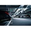 Underground garage or modern car parking with lots of vehicles