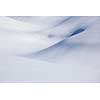 Forms and shape of a snowy alpine landscape