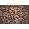 Wooden texture - mountain chalet wall in Swiss Alps