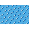 Medical diagonal pattern from disposable plastic syringes of blue serum or vaccine for an intravenous injection on a pastel blue background with hard shadow. Flat lay.