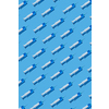 Vertical healthcare pattern from sterile plastic syringes with blue injectable drugs or vaccine for injections on a pastel blue background, hard shadows. Top view.