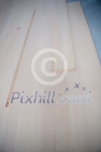 Instalation of new wooden laminated floor at home Instalation of new wooden laminated floor at home