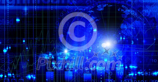 Business abstract image with high tech graphs and diagrams Business abstract image with high tech graphs and diagrams