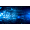 Business abstract image with high tech graphs and diagrams