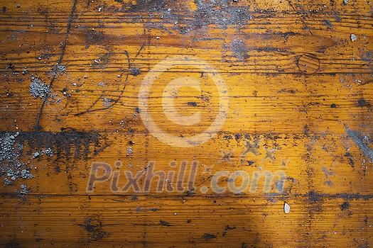 Old wooden texture. Rustic yellow wood background with texture in close up Old wooden texture. Rustic yellow wood background with texture in close up