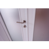 double glass door with white wooden frame in empty room interior
