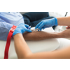 Senior man having a blood test done by a nurse