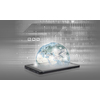 Mobile internet concept with mobile phone and digital planet. Elements of this image are furnished by NASA