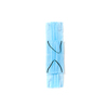 Capital letter I handmade from medical antibacterial protective blue face masks on a white background, copy space. Creative alphabet for making up new words.