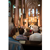 People in a church during a mass