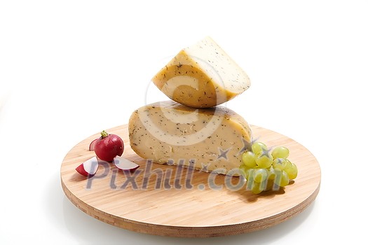 Organic Cheese healthy gourment food produced on local farm assortment on wooden background Organic Cheese healthy gourment food produced on local farm assortment on wooden background