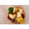 Organic  Cheese healthy gourment food  produced on local farm assortment  on wooden background