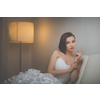 Gorgeous bride on her wedding day (color toned image; shallow DOF)