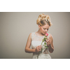Gorgeous bride on her wedding day (color toned image; shallow DOF)