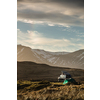 Highlands of Scotland - someone found a lovely spot for tonight - camper and a tent in a splendid landscape