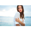 Pretty, young woman on a beach