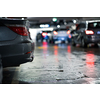 Underground parking/garage (shallow DOF; color toned image)