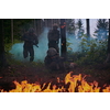 Modern warfare Soldiers  Squad Running as Team in Battle Formation
