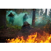 Modern warfare Soldiers  Squad Running as Team in Battle Formation