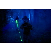 soldiers squad in action on night mission using laser sight beam lights  military team concept