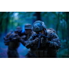 Modern warfare Soldiers  Squad Running as Team in Battle Formation