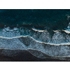 Aerial view of crashing waves on rocks landscape nature view and Beautiful tropical sea with Sea coast view in summer season