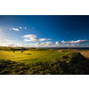 Golfers on a lovely golf course in St. Andrews, Scotland