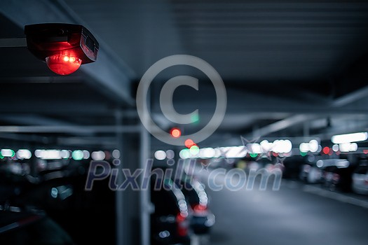Underground garage or modern car parking with lots of vehicles Underground garage or modern car parking with lots of vehicles