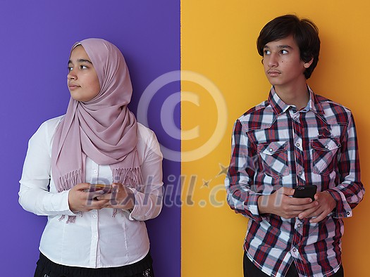 arab teenagers group using smart phones for social media networking and sharing of informations for online education arab teenagers group using smart phones for social media networking and sharing of informations for online education