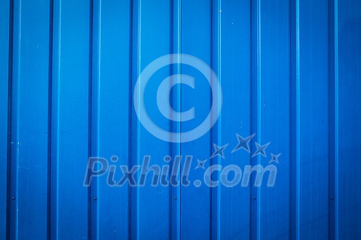 Blue metallic wall - modern background for design, blue grunge background Blue metallic wall - modern background for design, blue grunge background