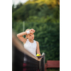 Portrait of a young, female tennis player