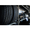 Tyres being stored in a garage - waiting for the client to have them put on his car